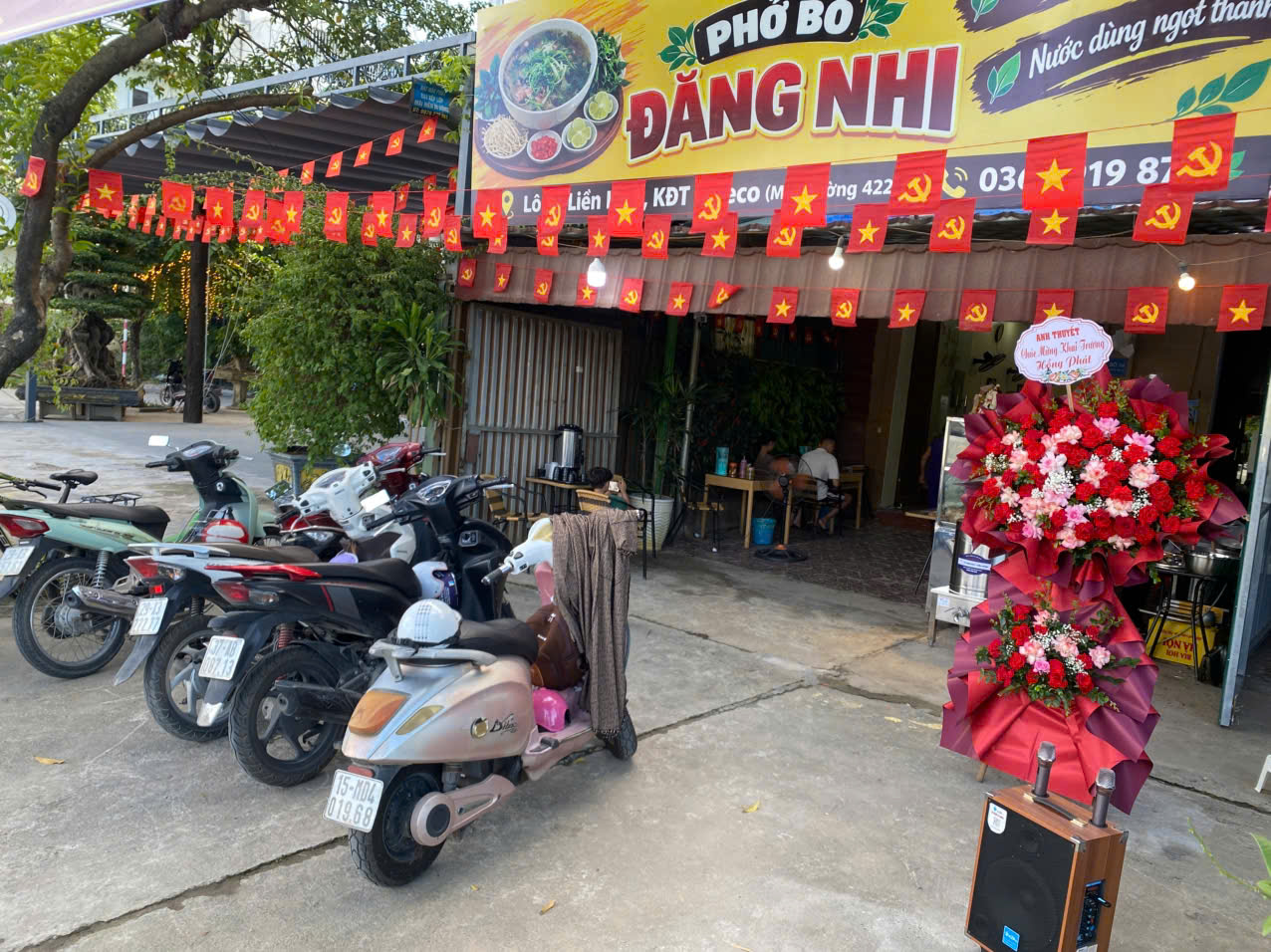 Mặt tiền quán Phở Bò Đăng Nhi